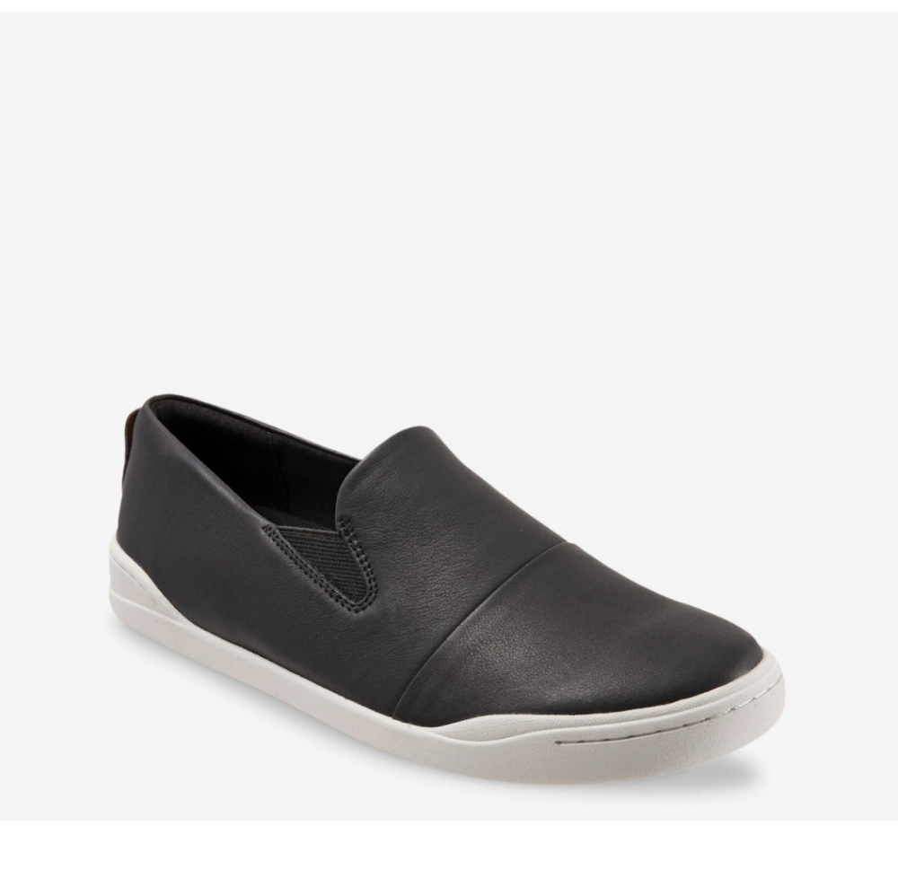 Softwalk Alexandria Black Leather Slip On Shoes 10W